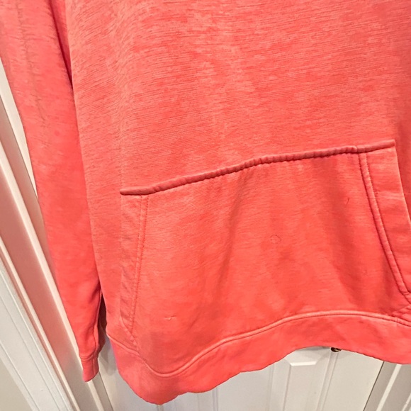 Under Armour Woman's Sweatshirt Small Bright Orange Graphic Hoodie Pullover - Picture 3 of 10